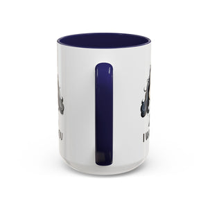 Dog Lover's Accent Coffee Mug - I Woof You, Pet Gift, Animal Lover Cup, Dog Mom Mug, Cute Dog Design, Fun Coffee Cup