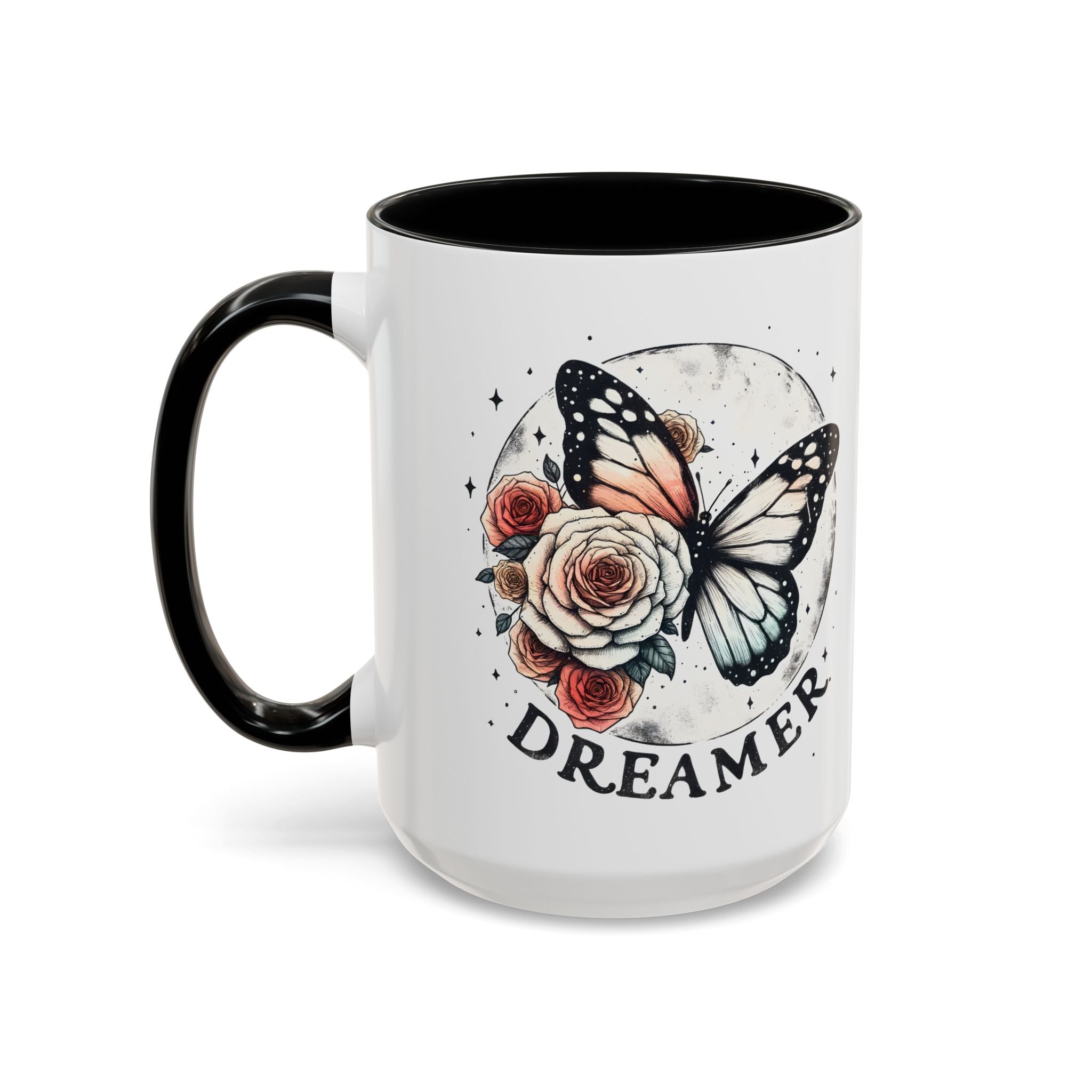 Dreamer Butterfly Coffee Mug - Stylish Accent for Creatives positive vibe freedom nature lover