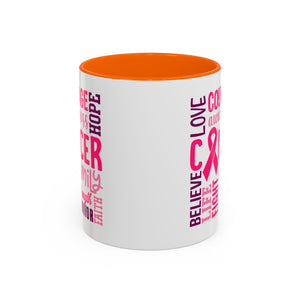 Inspirational Cancer Awareness Coffee Mug, Support Gift, Hope for Survivors, Breast Cancer Month, Motivational Mug, Encouragement Mug