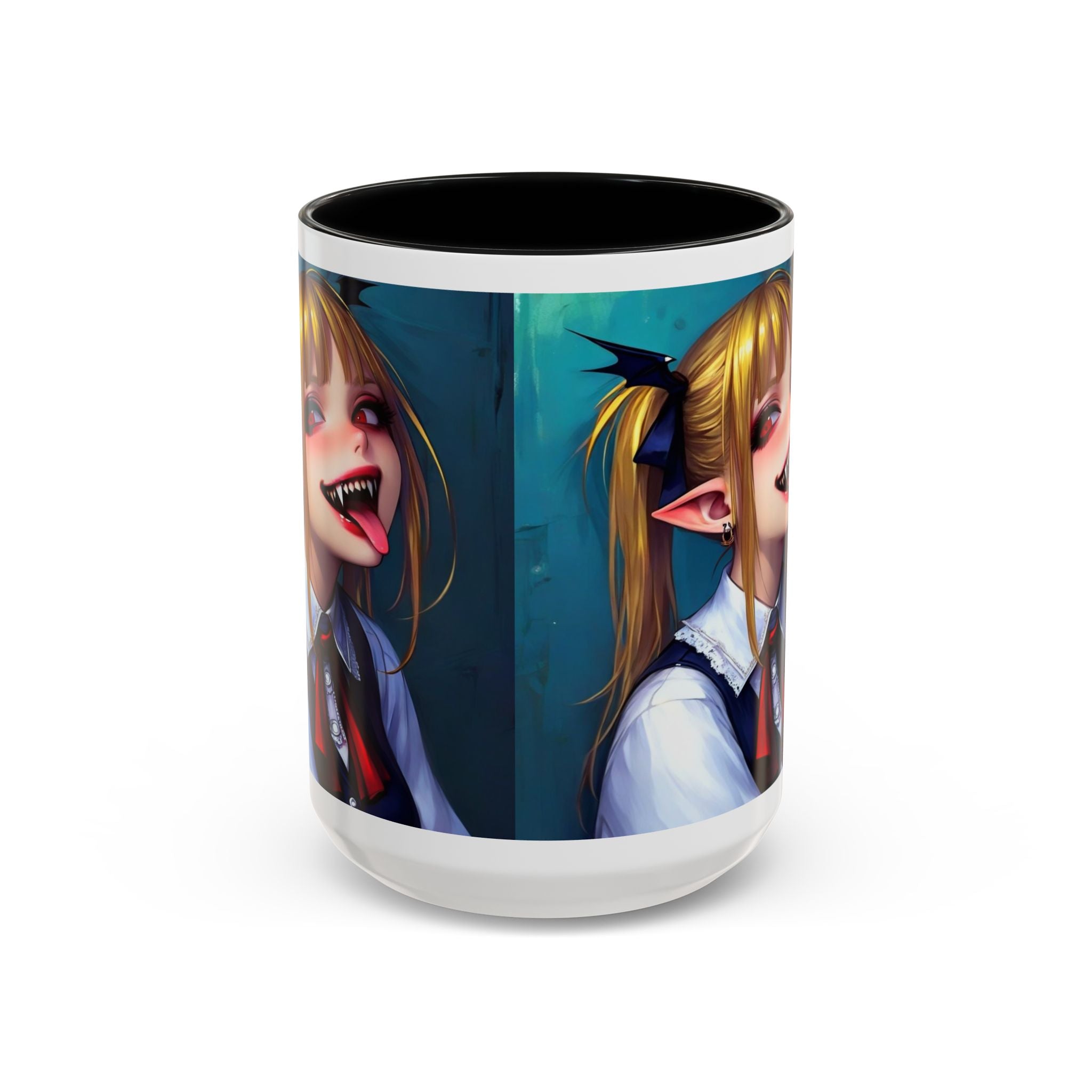 goth vampire girl Gothic Anime Coffee Mug with Edgy Design horror art
