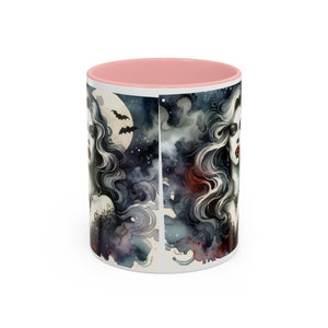 Gothic vampire Elegance Coffee Mug,  Halloween Decor, Dark Art Mug, Spooky Homeware
