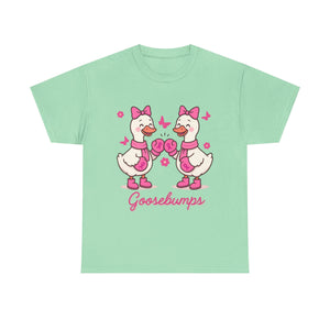 Cancer awareness Goosebumps Unisex Cotton Tee for Animal Lovers, Gift for Friends, Casual Wear,