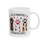 Adorable Cat Lovers Ceramic Mug, Pet Lover Gift, Cute Coffee Cup, Meow Mug, Animal Lover Coffee Mug, Cat-Themed Drinkware