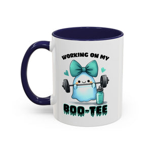 Fitness Motivation Coffee Mug, Workout Gift, Gym Decor, Boo-Tee Lover's Cup, Cute Ghost Mug