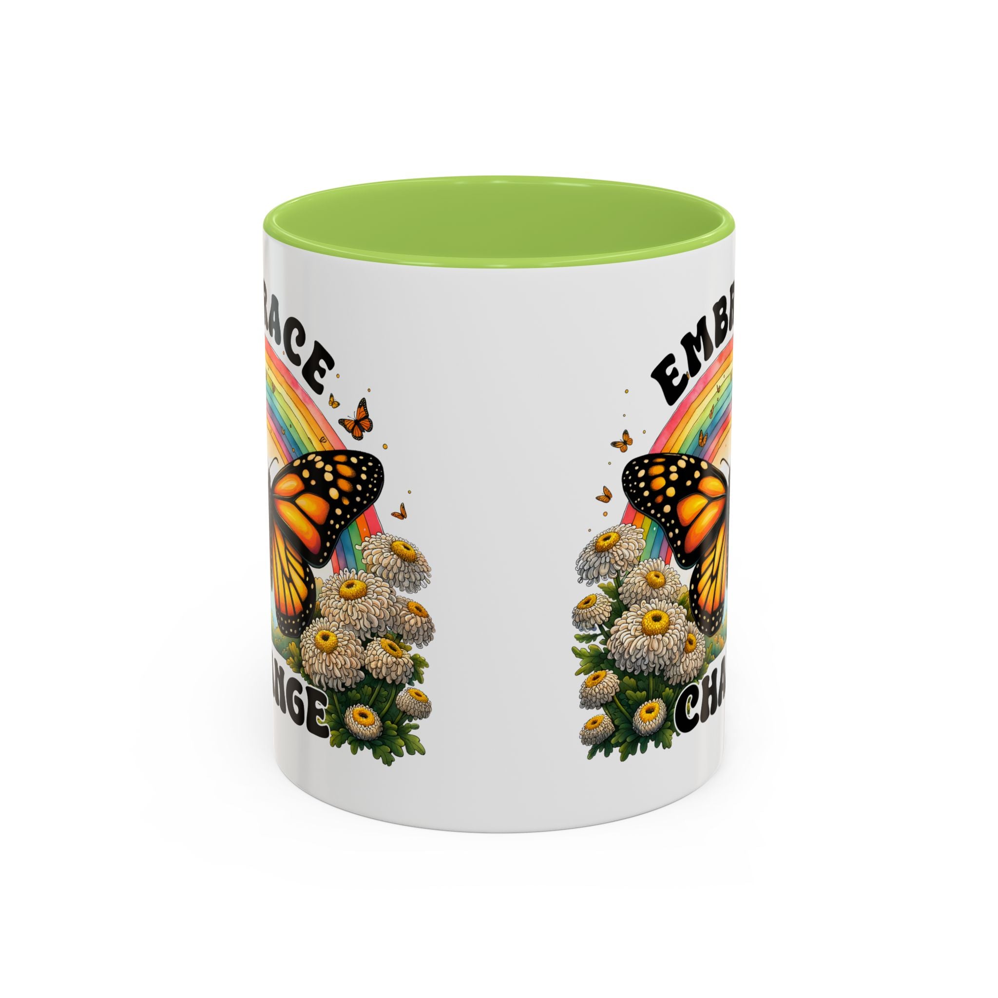 Embrace Change Butterfly Coffee Mug – Inspirational Gift for Nature Lovers