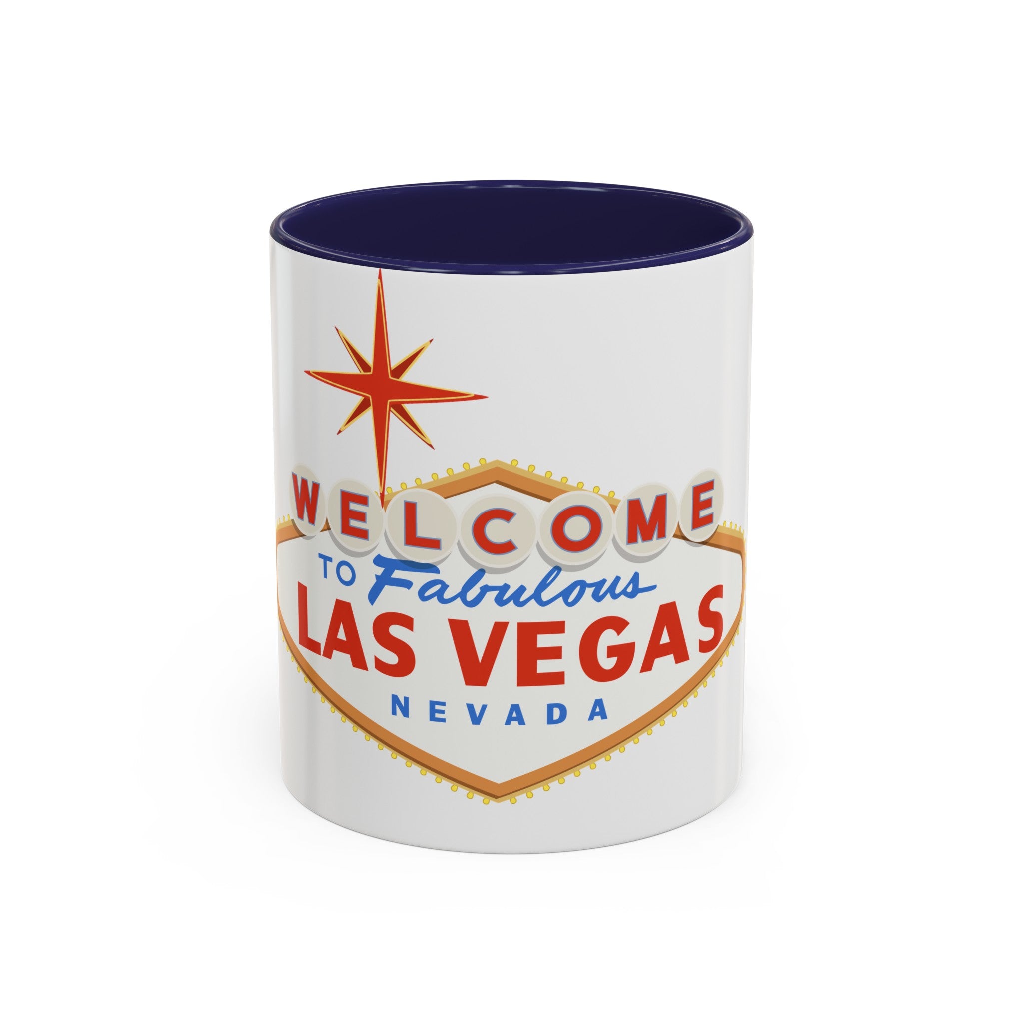 Las vegas sign Accent Coffee Mug (11, 15oz) by the x m world