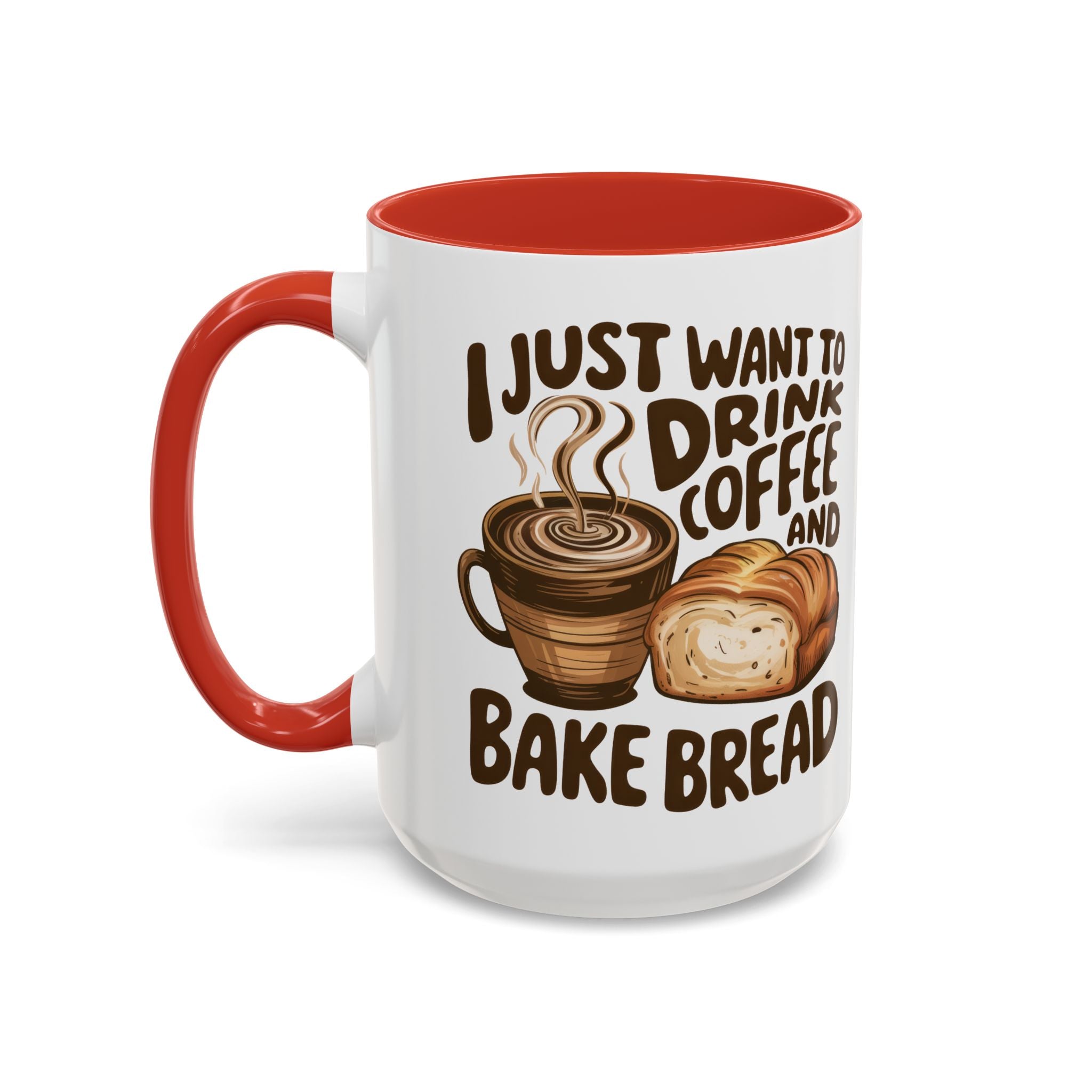 Cute Coffee & Bread Mug - Ideal for Baking Enthusiasts kitchen fun cozy
