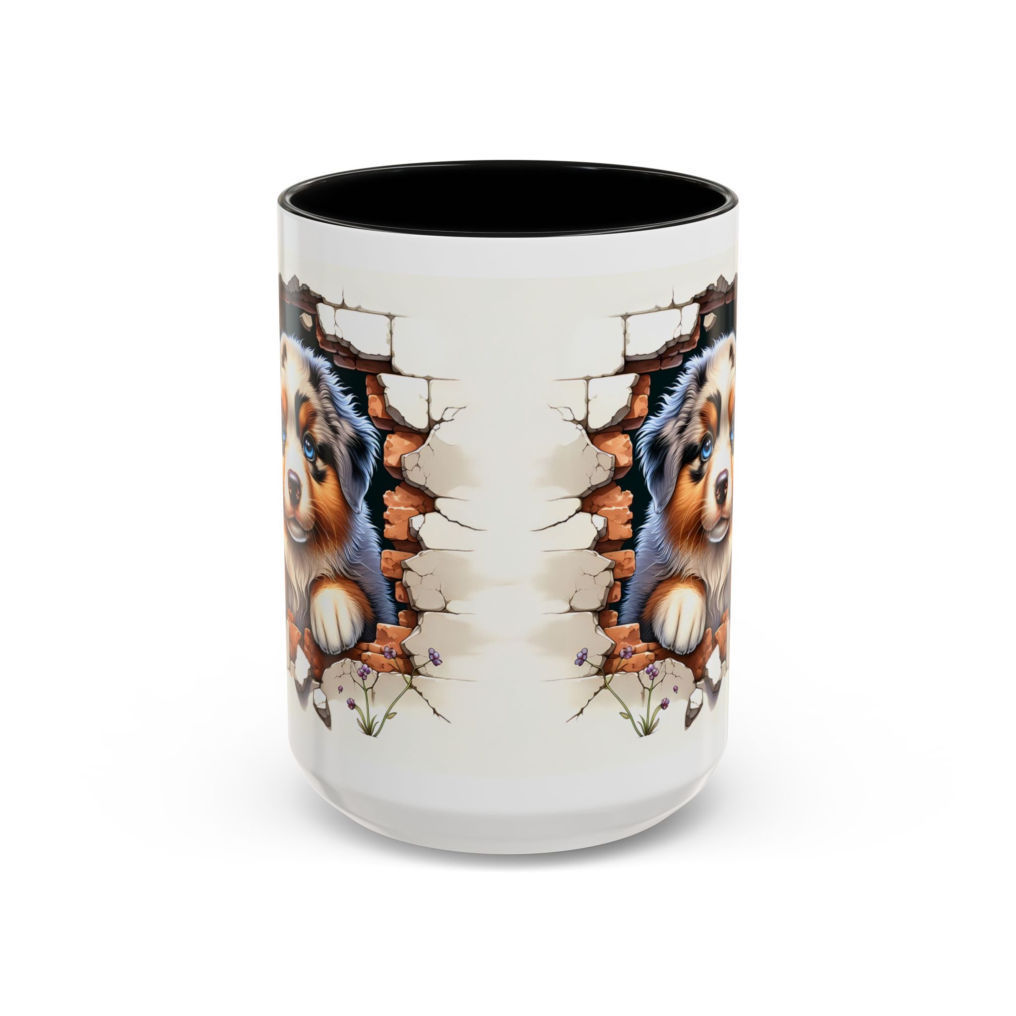 Cute Puppy Accent Coffee Mug - Perfect Gift for Dog Lovers, Unique Pet Lover Mug, Mother’s Day, Birthday, Home Decor