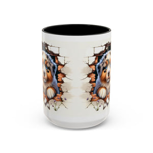 Cute Puppy Accent Coffee Mug - Perfect Gift for Dog Lovers, Unique Pet Lover Mug, Mother’s Day, Birthday, Home Decor