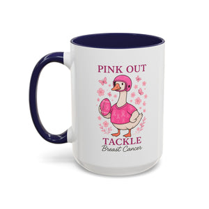 Breast Cancer Awareness Coffee Mug, Pink Out Tackle Duck Design, Supportive Gift for Fighters & Survivors, Cheerful Office Decor, [...]