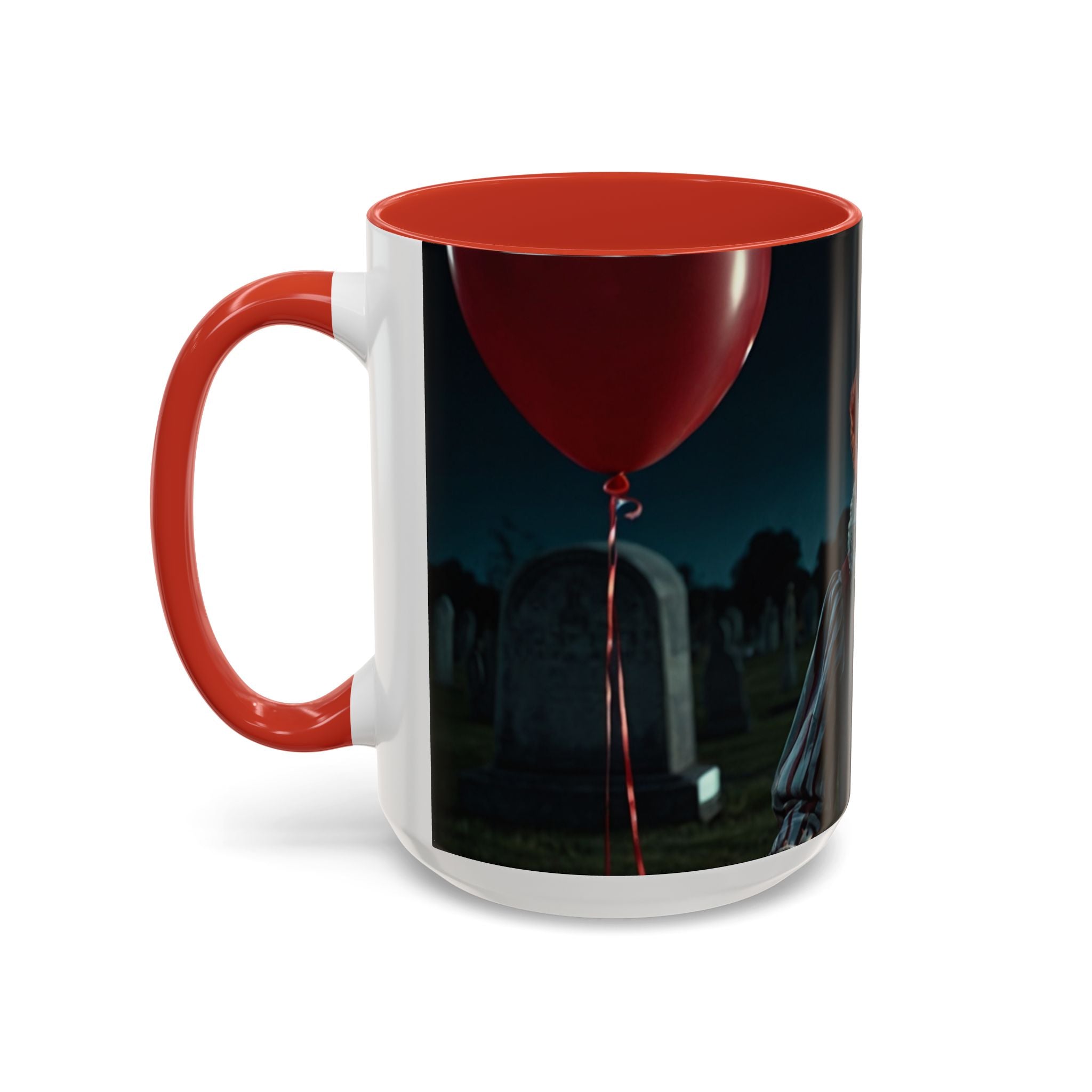 Creepy Clown Coffee Mug - Perfect for Halloween or Horror Fans art