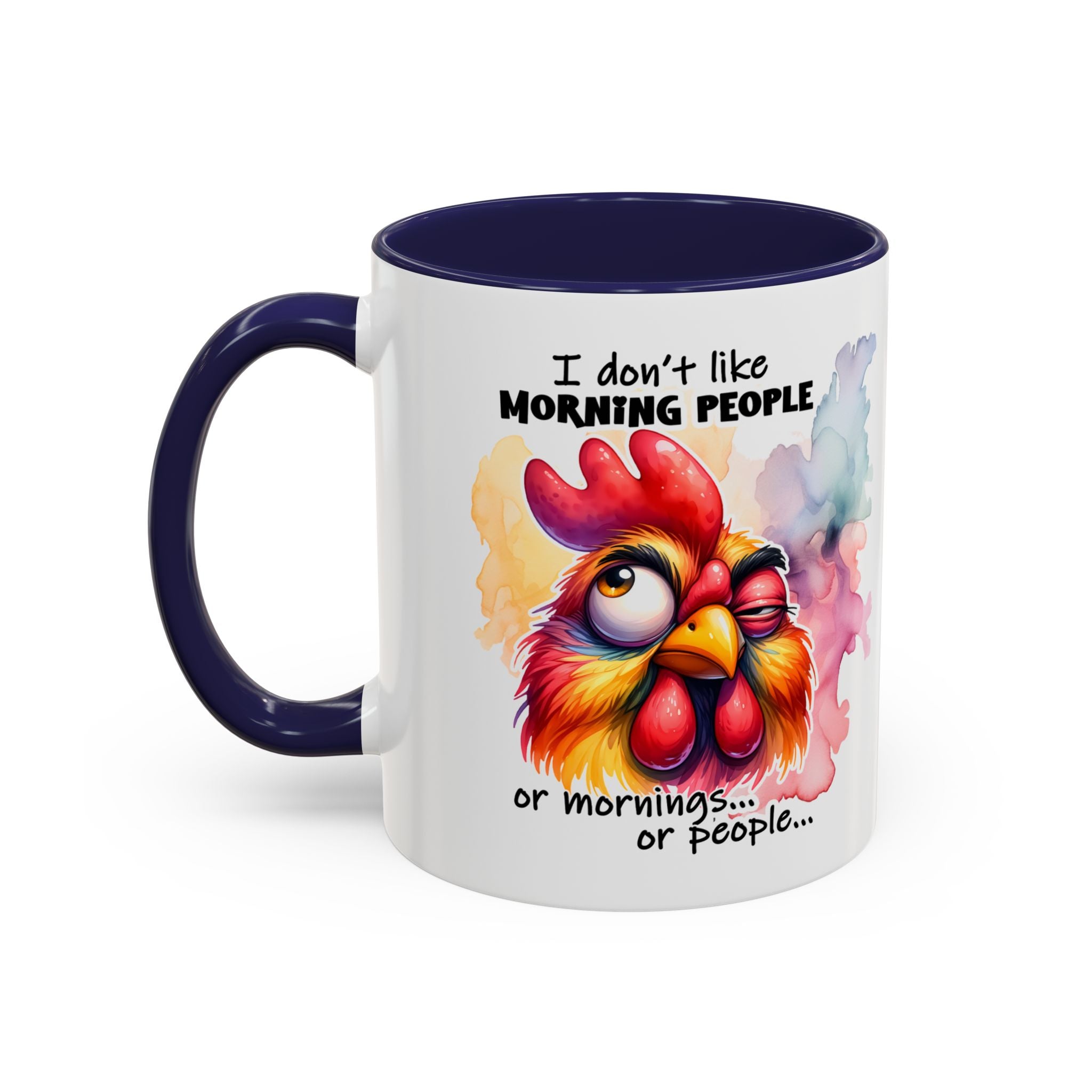 Funny Morning Coffee Mug, Rooster Mug, Gift for Coffee Lovers, Morning People, Humor Mug for Friends