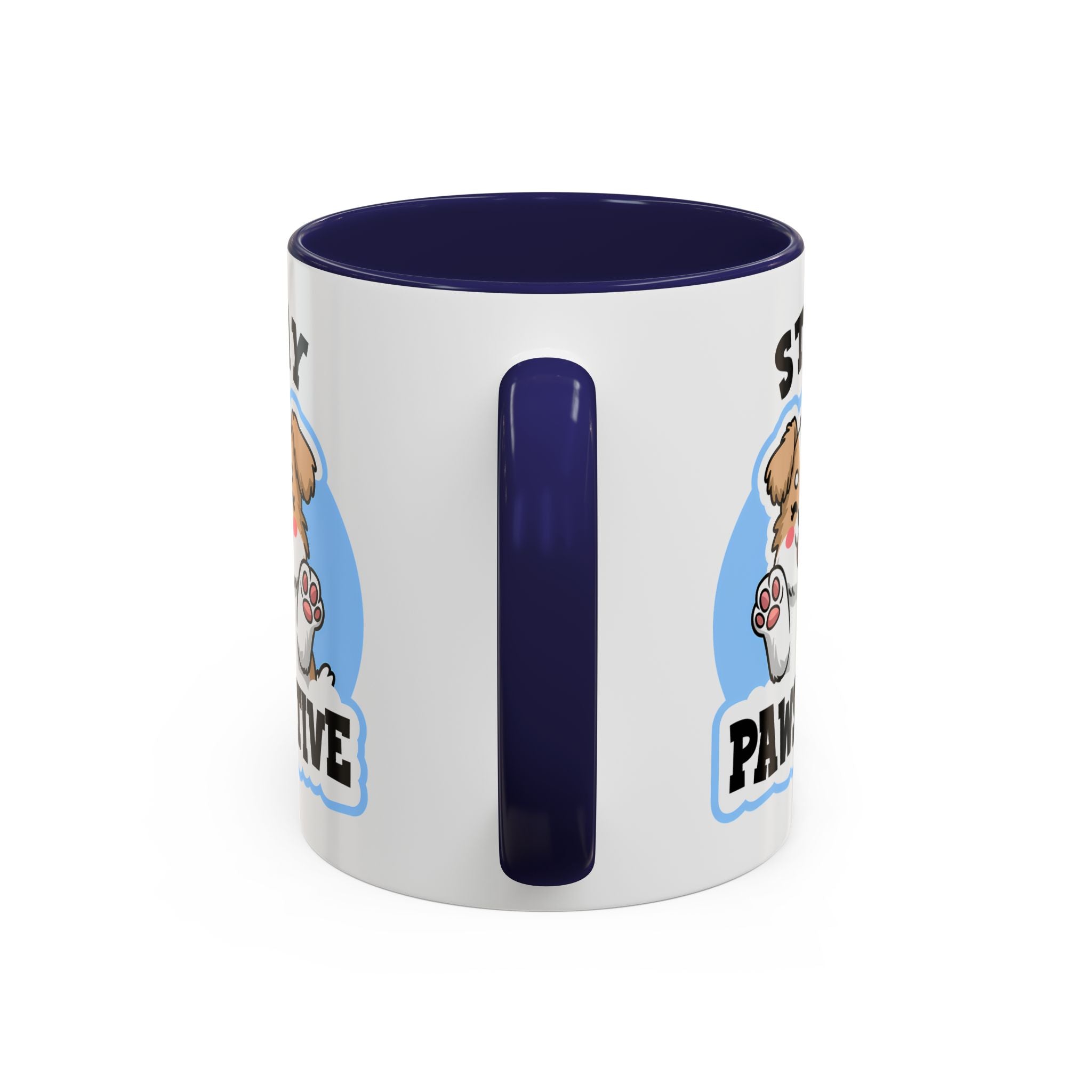 Cute Stay Pawsitive Coffee Mug - Perfect Gift for Dog Lovers mental health