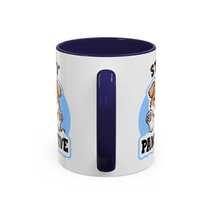 Cute Stay Pawsitive Coffee Mug - Perfect Gift for Dog Lovers mental health