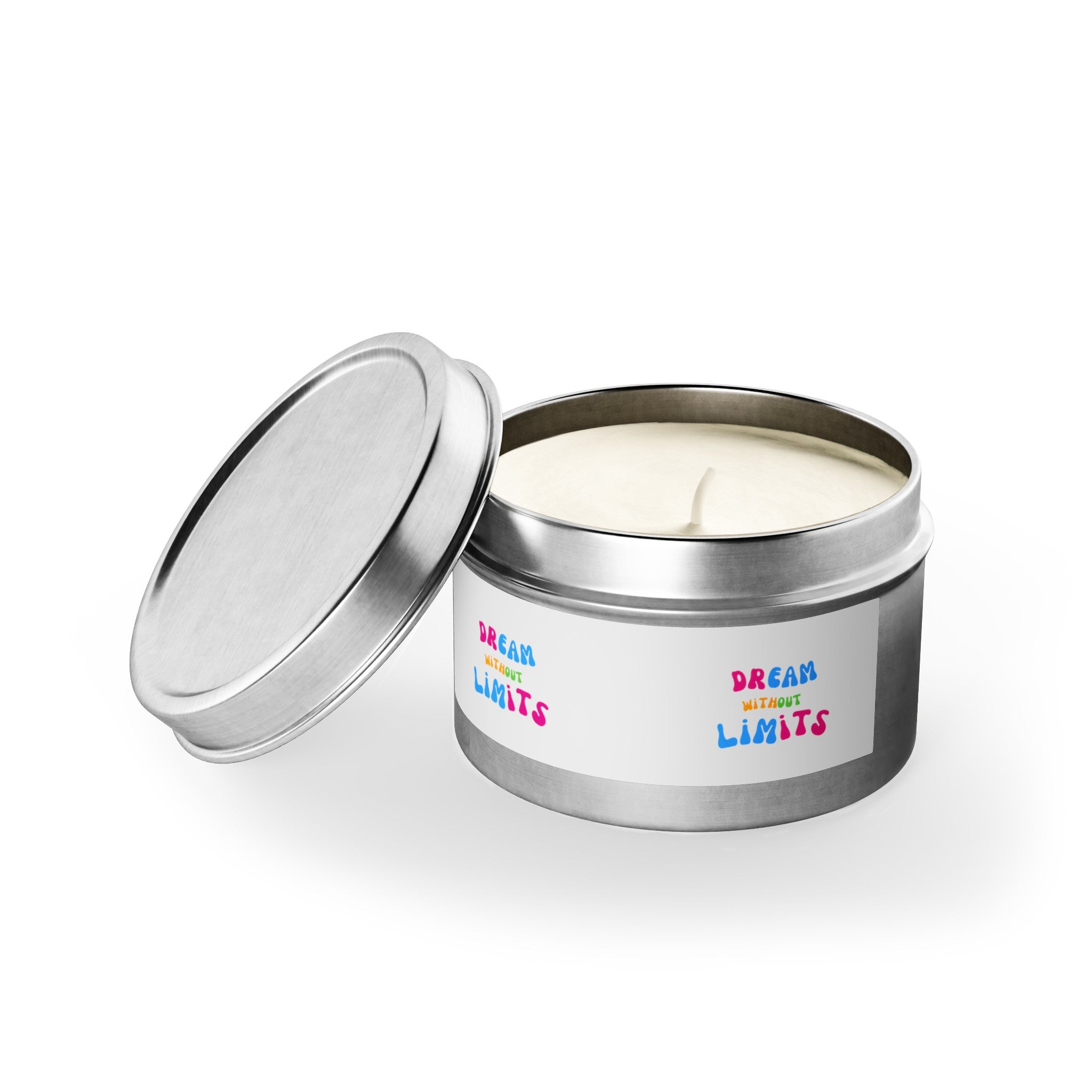 Dream without limits scented Tin Candles