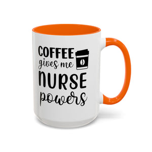 Nurse Coffee Mug, Funny Gift for Nurses, Coffee Lover's Mug, Black Accent Tea Cup, Motivational Nurse Gift