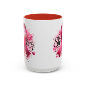 Empowering Pink Ribbon Coffee Mug - Gift for Survivors, Breast Cancer Awareness, Motivational Mug, Inspirational Drinkware, Self-Care Gift