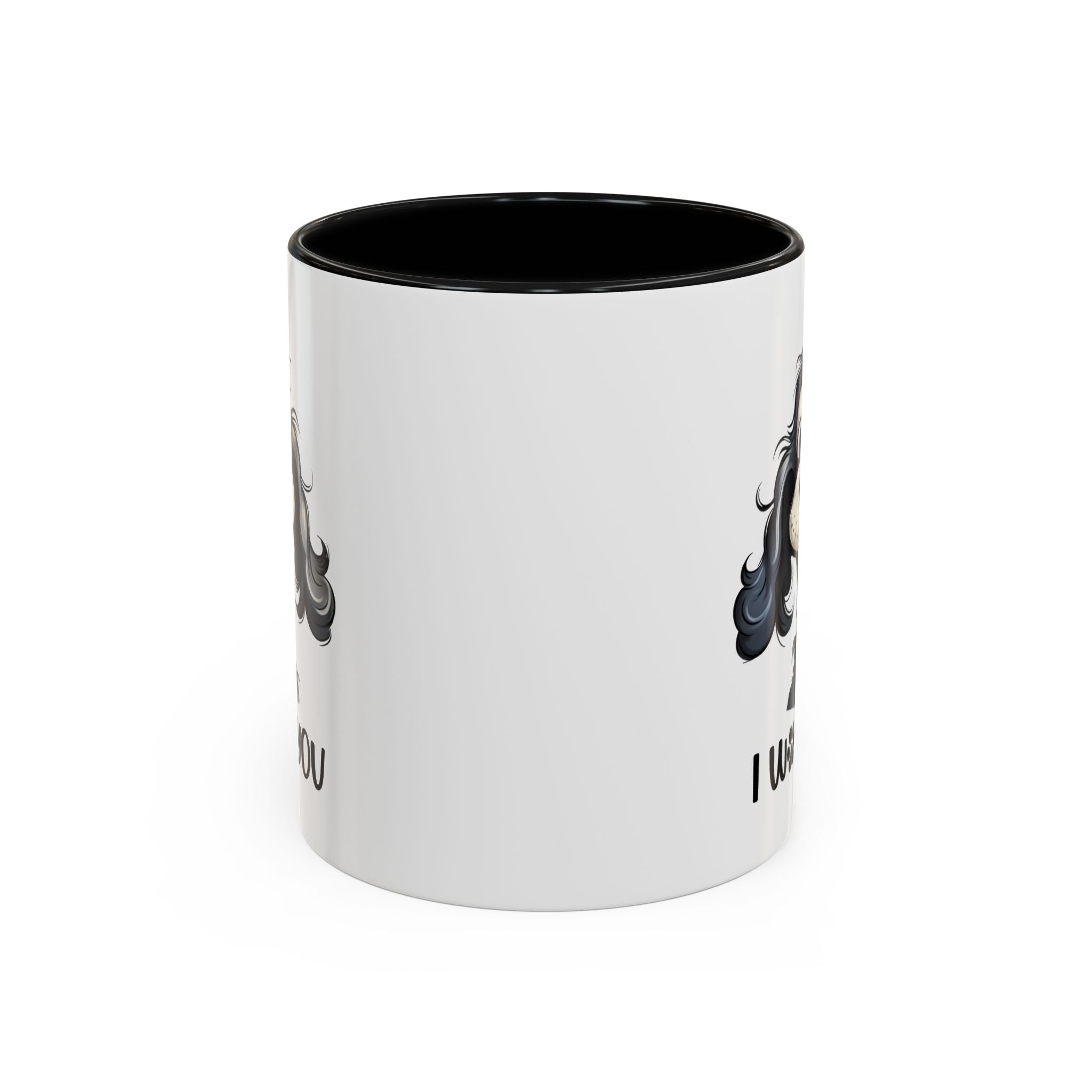 Dog Lover's Accent Coffee Mug - I Woof You, Pet Gift, Animal Lover Cup, Dog Mom Mug, Cute Dog Design, Fun Coffee Cup