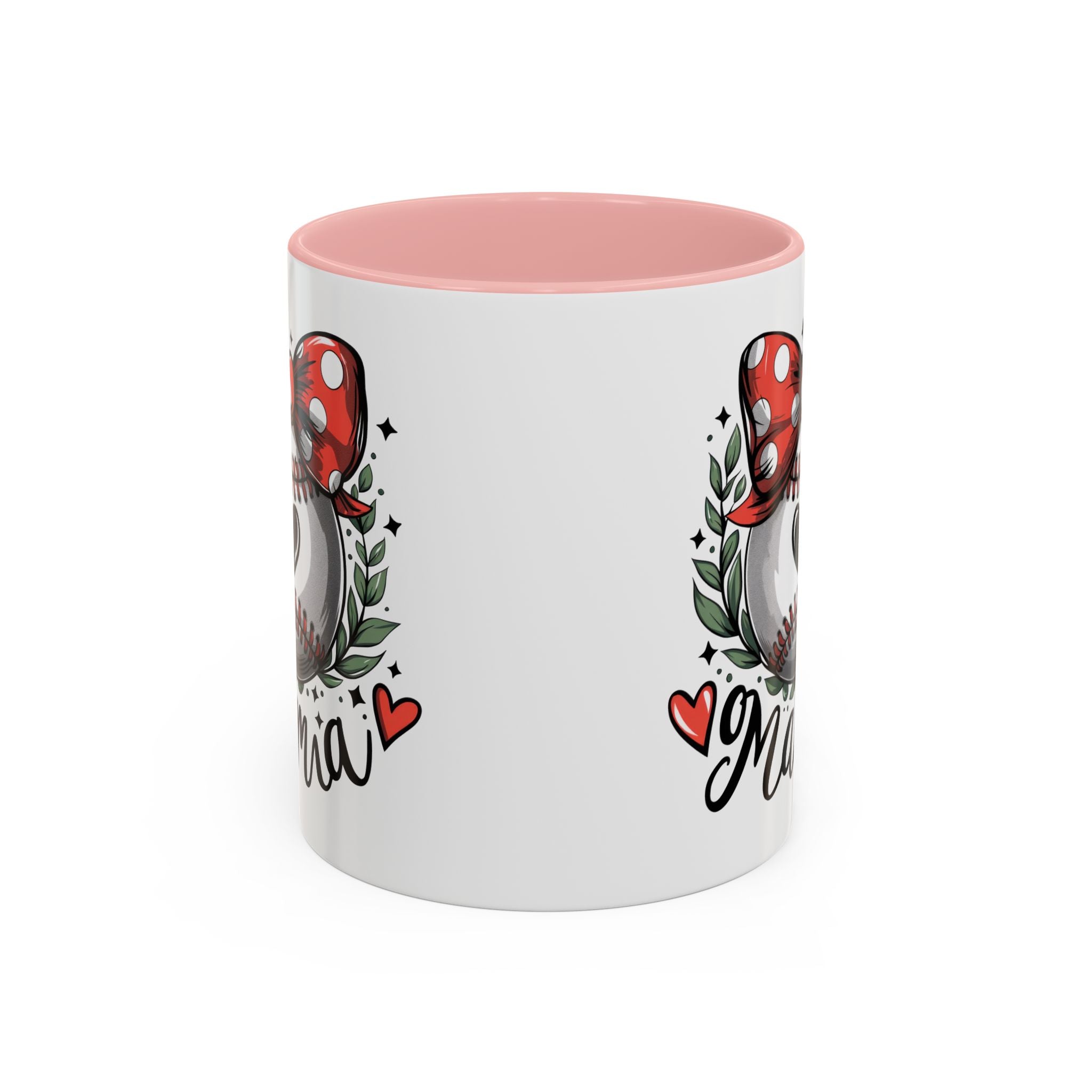 Mama's Accent Coffee Mug | Baseball & Heart Design | Gift for Mom, Mother's Day, Birthday, Coffee Lovers, Baseball Fans