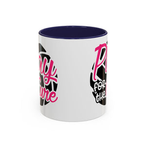 Volleyball  Coffee Mug, Play for the Cure Cup, Sports Gift , Athletes, Cancer Awareness, Inspirational Mug
