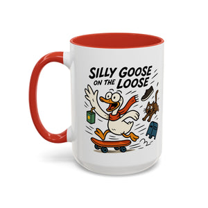 Silly Goose Coffee Mug - Fun Gift for Animal Lovers, Quirky Desk Decor, Inspirational Drinkware, Home & Office Tea Cups