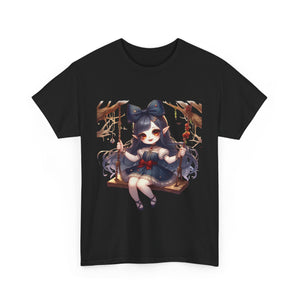 vampire girl on a swing horror Unisex Heavy Cotton Tee men women halloween #23