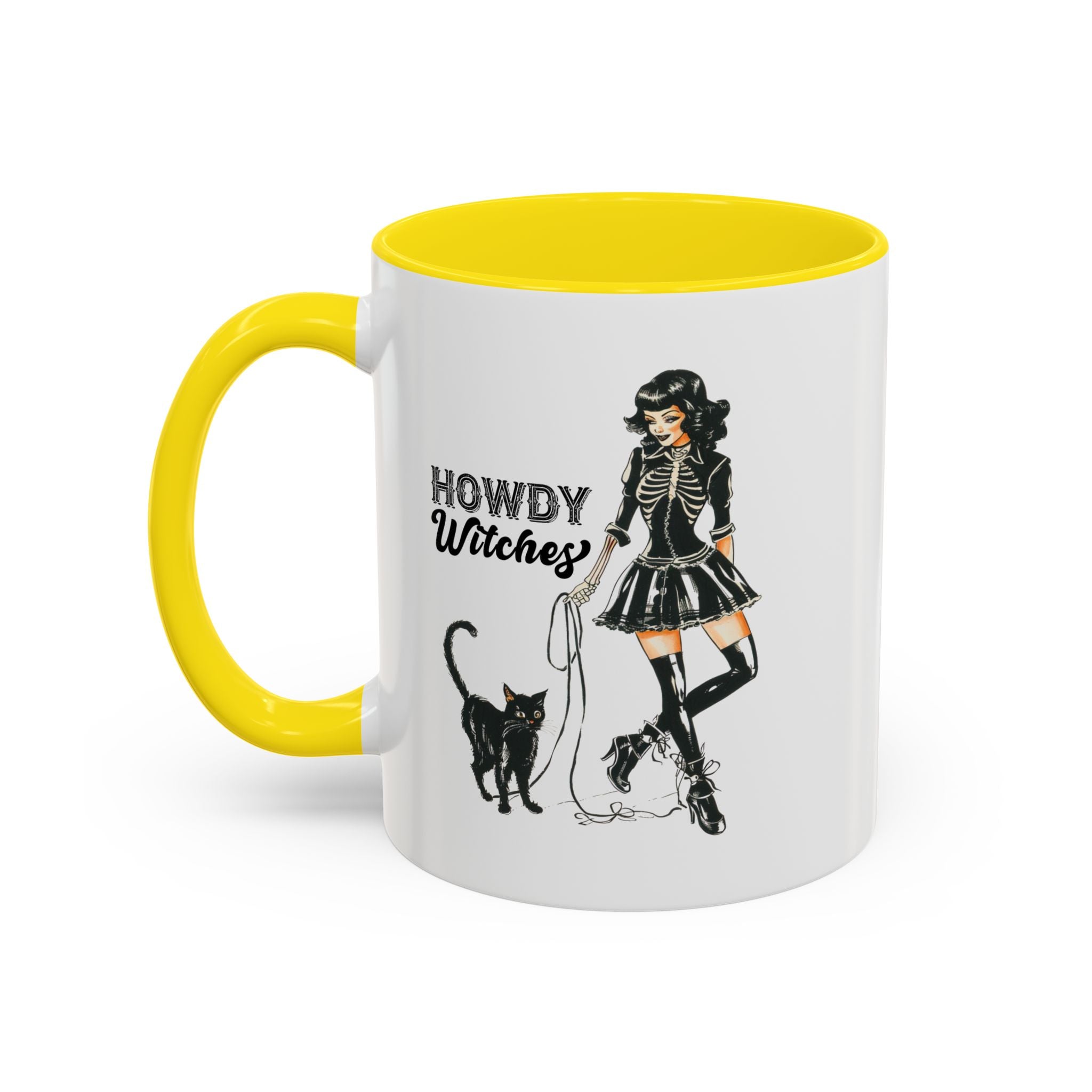 Spooky Cat Coffee Mug, Halloween Gifts, Witchy Home Decor, Black Cat Mug, Cozy Drinkware, Magical Kitchen Accessories
