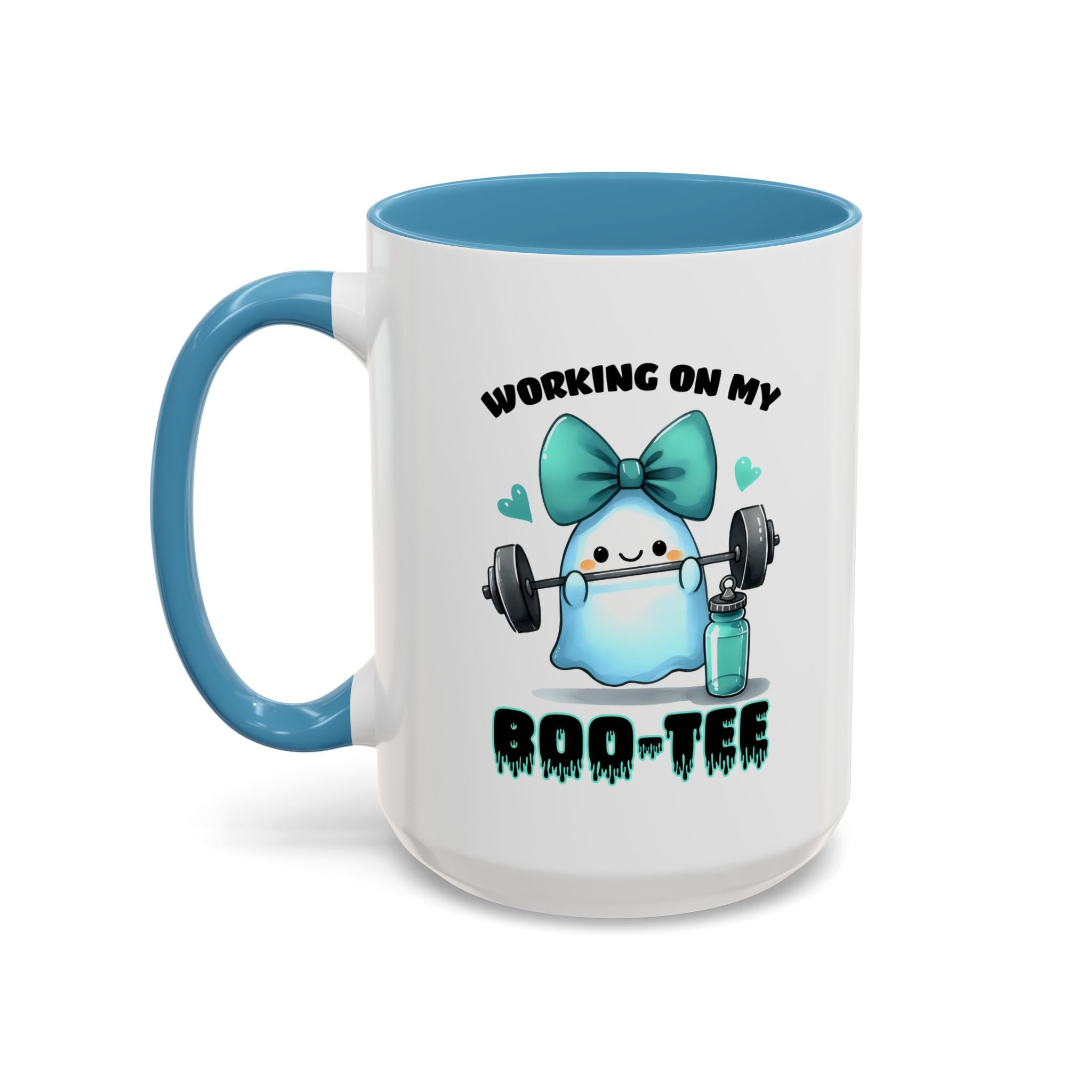 Fitness Motivation Coffee Mug, Workout Gift, Gym Decor, Boo-Tee Lover's Cup, Cute Ghost Mug