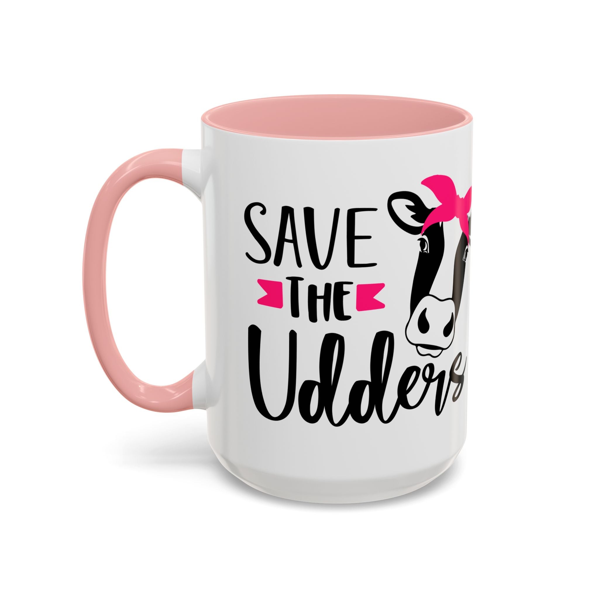 cancer awareness Cute Cow Mug - Save the Utters Coffee Cup, Gift for Animal Lovers,  Mug, Unique Birthday Gift