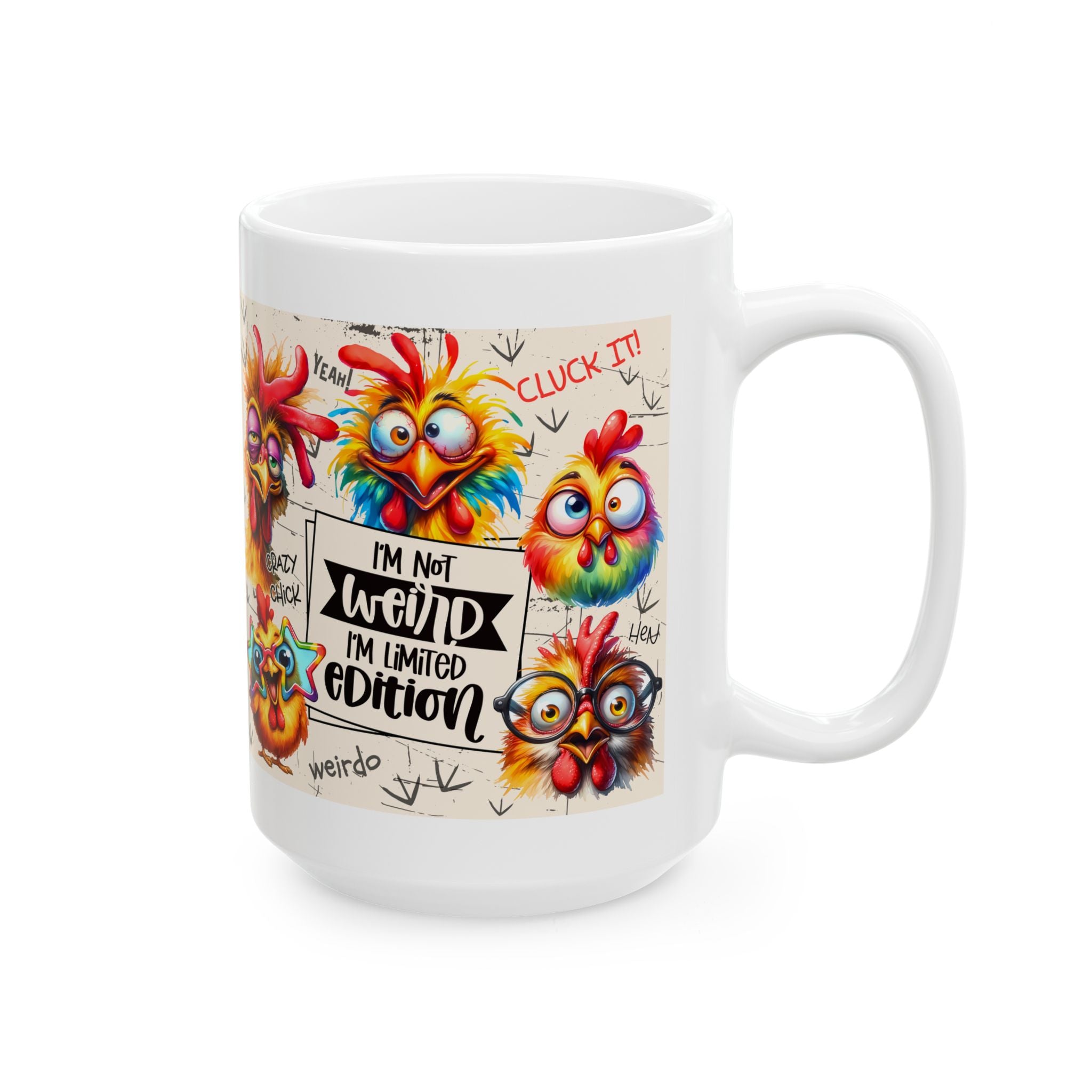 funny Chicken Humor coffee Mug - Fun Gift for Coffee Lovers, Kitchen Decor, Chickens, Quirky Design, Birthday Gift