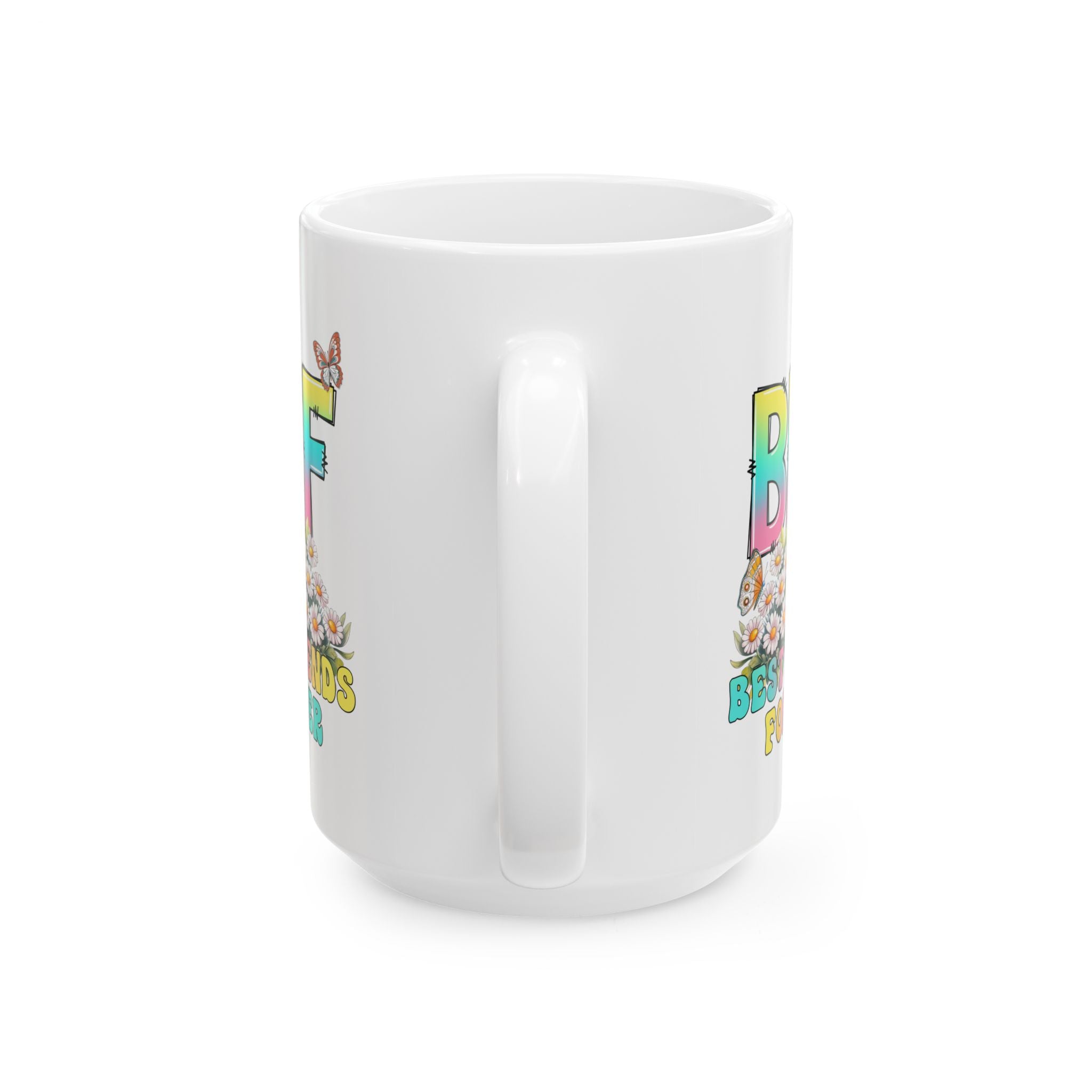 Best Friends Ceramic Mug | Cute Gift for BFFs | Fun Coffee Cup | Birthday, Friendship Day, Appreciation Gift