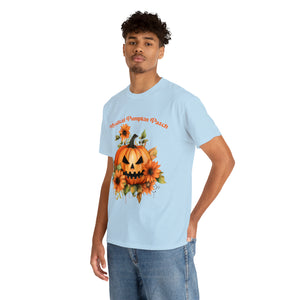 Halloween unisex t shirt mystical pumkin patch fall fun stocking stuffer Unisex Heavy Cotton Tee