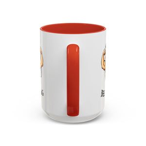Bee Strong Accent Coffee Mug - Motivational Mug for Strength and mental health