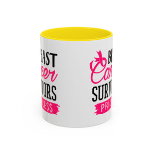 Breast Cancer Survivors Coffee Mug, Inspirational Cancer Gift, Supportive Awareness Mug, Gift for Survivors, Encouraging Morning Coffee