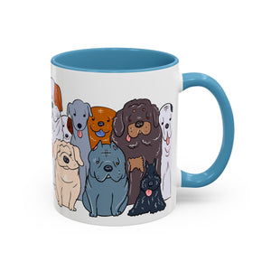 Cute Dog Breed Accent Coffee Mug, Pet Lover Gift, Canine Mug, Gifts for Dog Owners, Puppy Lover Mug
