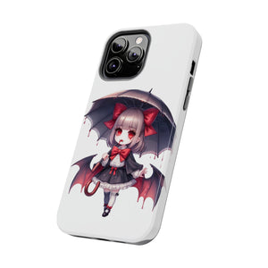 vampire girl horror art Tough Phone Cases