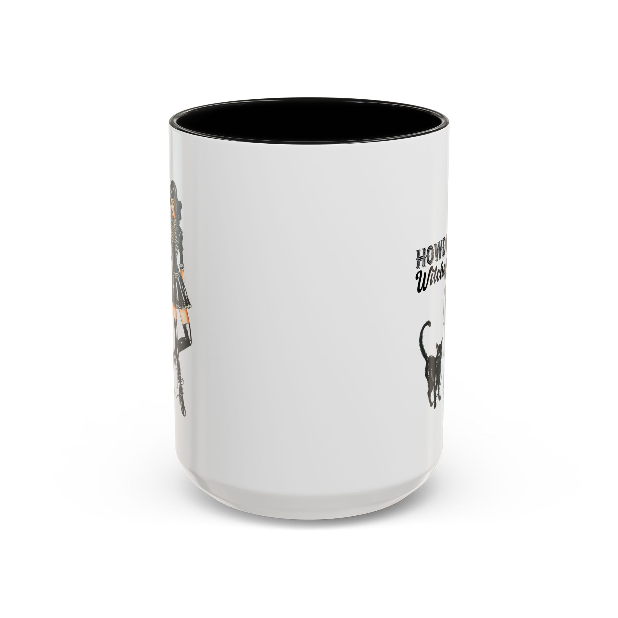 Spooky Cat Coffee Mug, Halloween Gifts, Witchy Home Decor, Black Cat Mug, Cozy Drinkware, Magical Kitchen Accessories