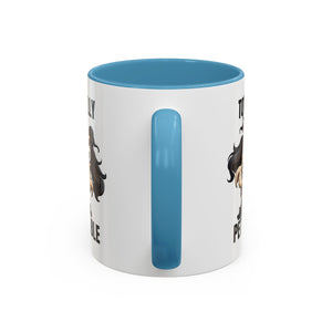 Totally Pettable Coffee Mug, Dog Lover Gift, Animal Print Mug, Funny Pet Mug, Customizable Coffee Cup, Gift for Pet Owners