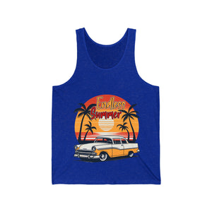 endless summer retro beach Unisex Jersey Tank by mrdragonsfire