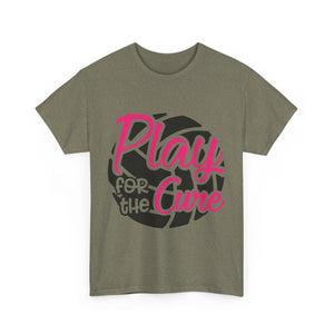 Unisex Motivational Sports Tee - "Play for the Cure" - Ideal for Team Events, Charity Runs, Sports Fans, Fitness Gifts, Casual Wear, [...]
