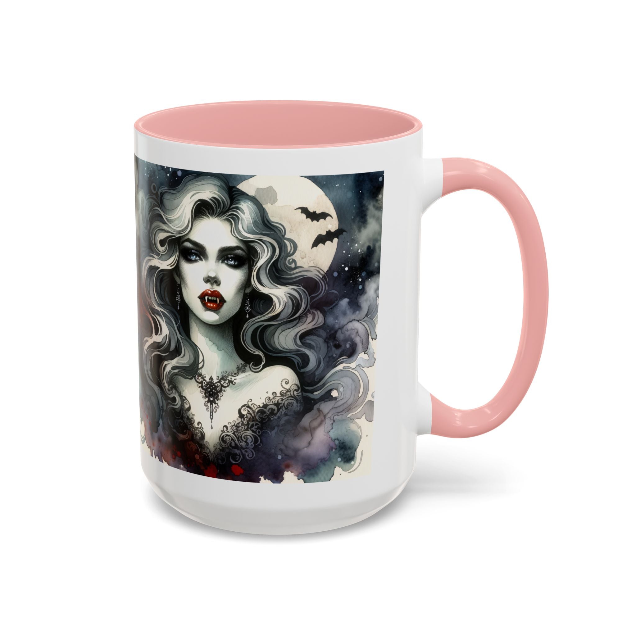 Gothic vampire Elegance Coffee Mug,  Halloween Decor, Dark Art Mug, Spooky Homeware