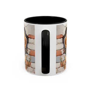 Cute Dog Accent Coffee Mug - Perfect Gift for Pet Lovers, Animal Lovers, Home Decor, Coffee Lovers, Unique Kitchenware