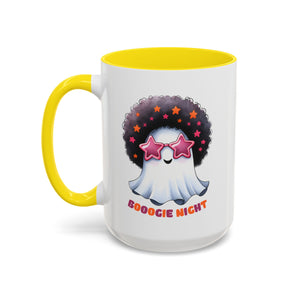 Groovy Ghost Coffee Mug - Fun, Whimsical Mug for Halloween, Parties, Gift for Friends, Unique Home Decor, Boogie Night