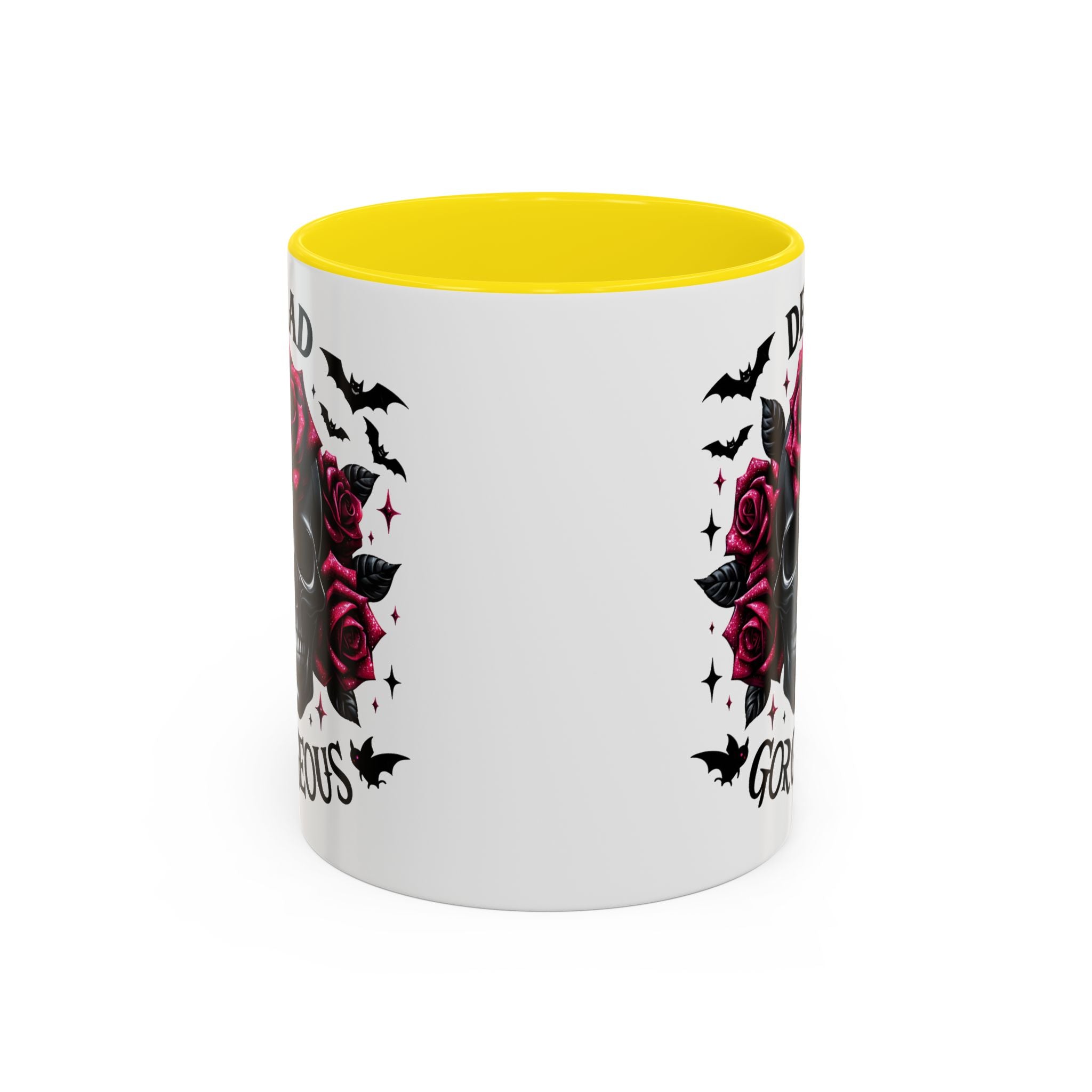 Gothic Skull Coffee Mug - Dead Gorgeous Design halloween horror art goth