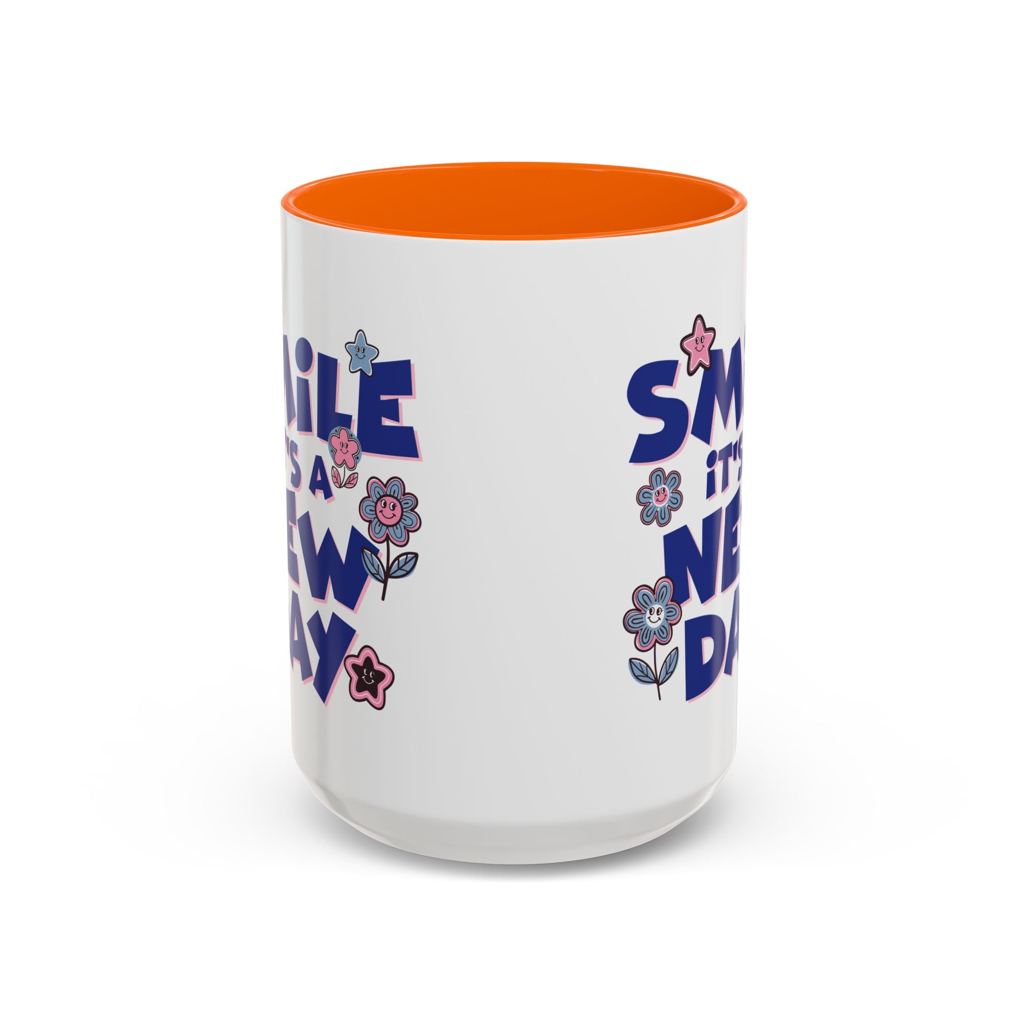 Inspirational Flower Design Coffee Mug - "Smile It's a New Day" - Perfect Gift for Coffee Lovers