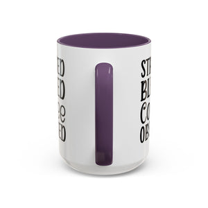 Stressed Blessed Coffee Obsessed Mug, Motivational Coffee Mug, Gift for Coffee Lovers, Funny Office Mug, Self-Care Gift Idea