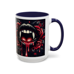 Gothic Vampire Rose Coffee Mug | Perfect for Halloween, Unique Gift, Dark Aesthetic, Gothic Decor, Horror Collectible