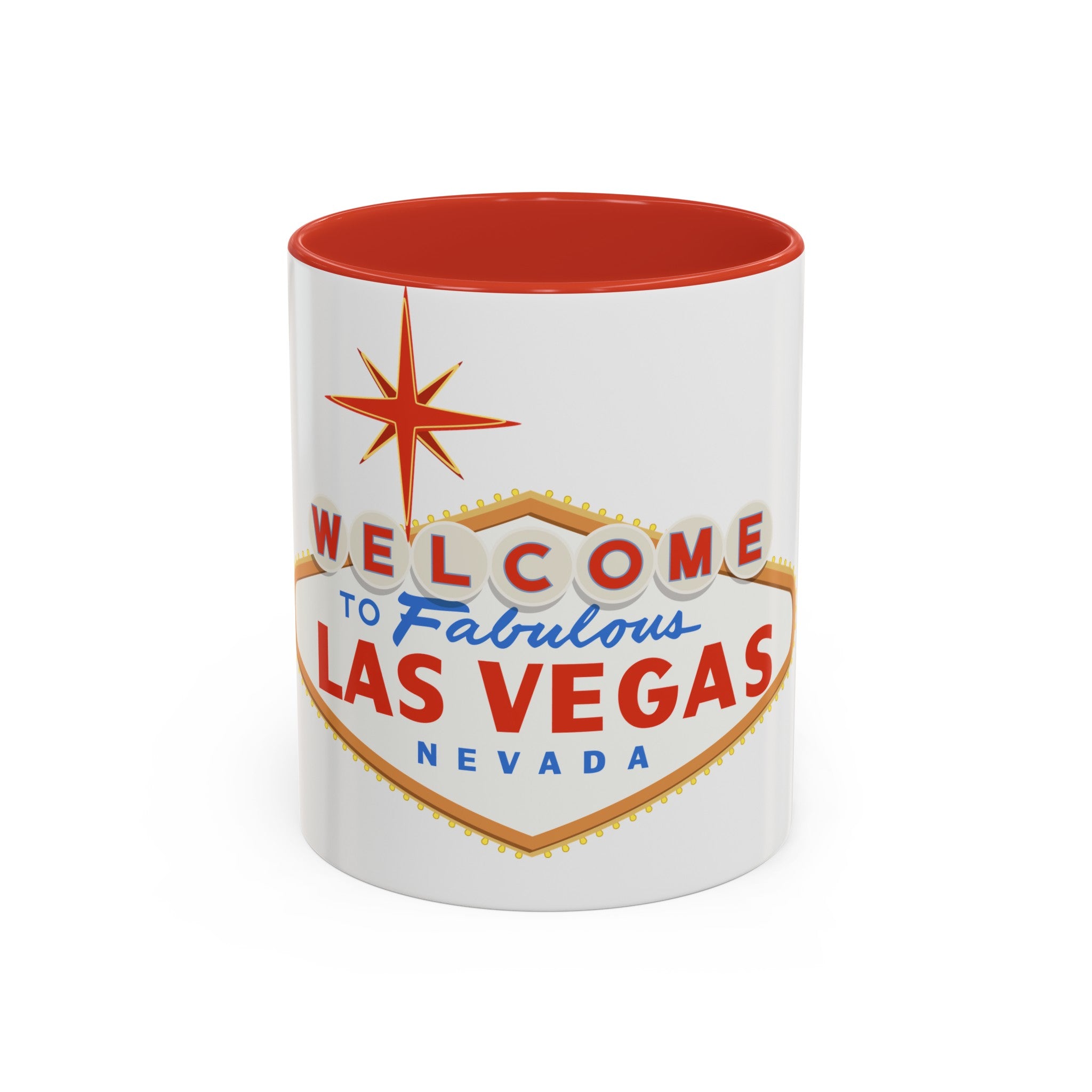 Las vegas sign Accent Coffee Mug (11, 15oz) by the x m world