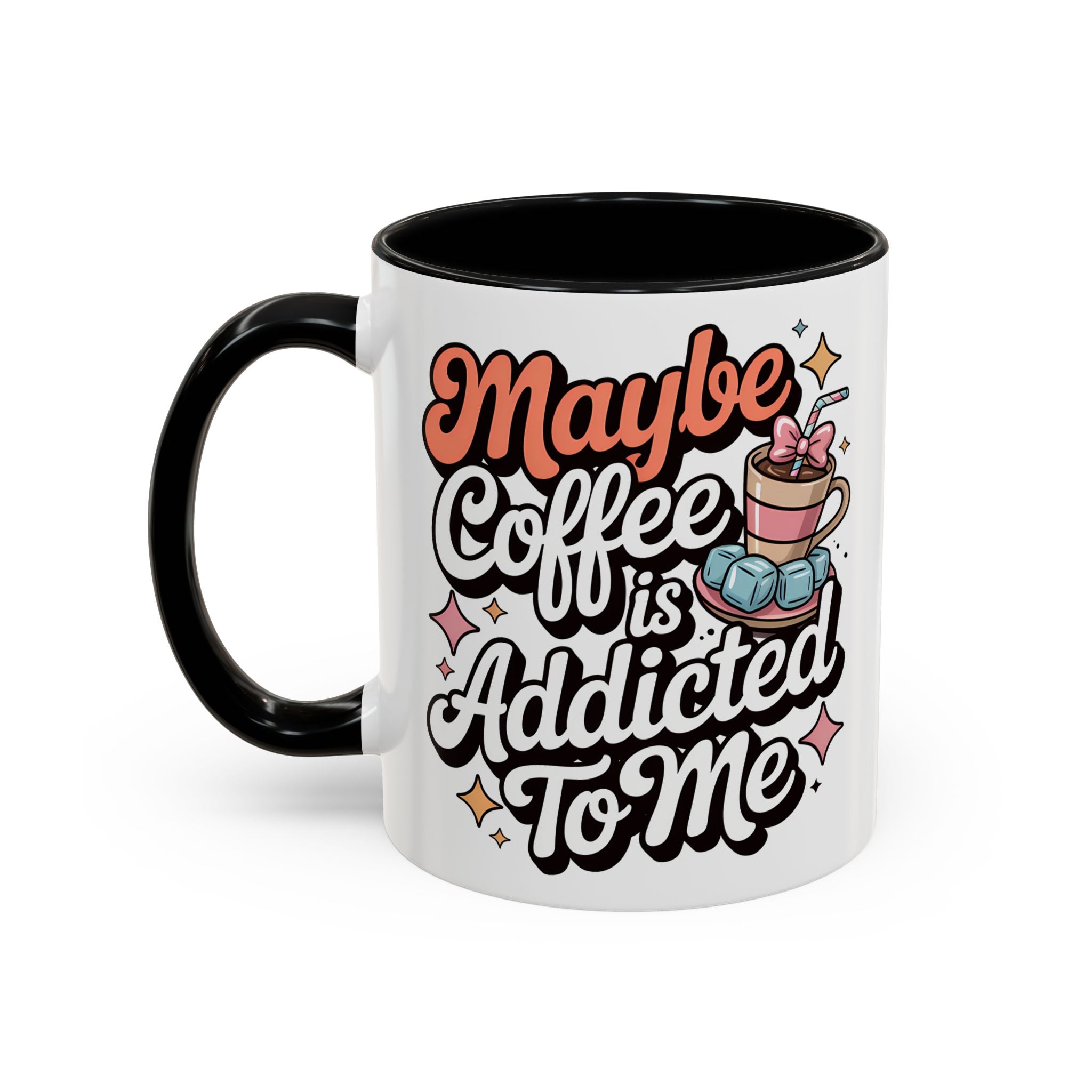 Coffee Addict Accent Mug - Fun Design for Coffee Lovers