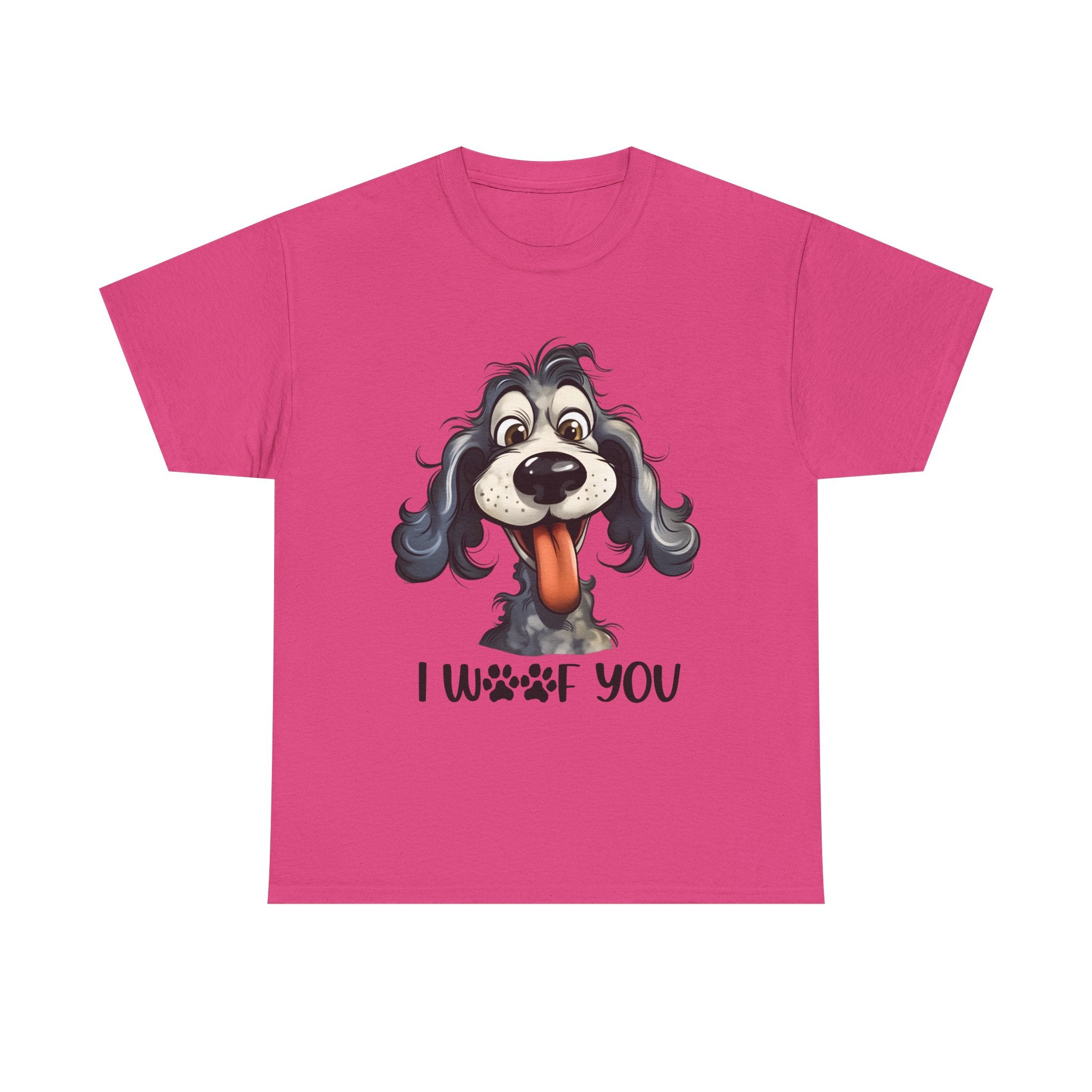 Cute Dog Lover Tee | I WOOF You T-Shirt, Pet Lover Gift, Dog Mom Shirt, Casual Wear, Anniversary Gift